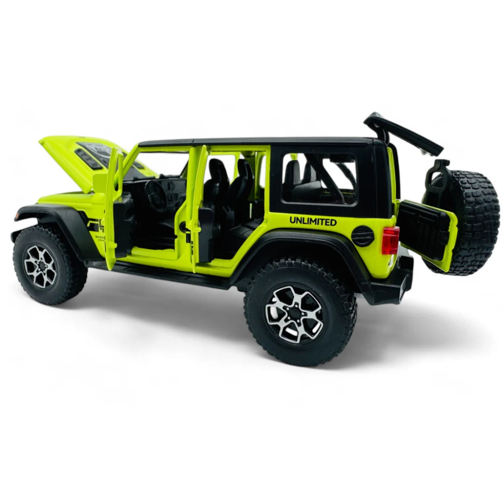 Jeep Wrangler diecast  Model Car – 1:24 Alloy Toy