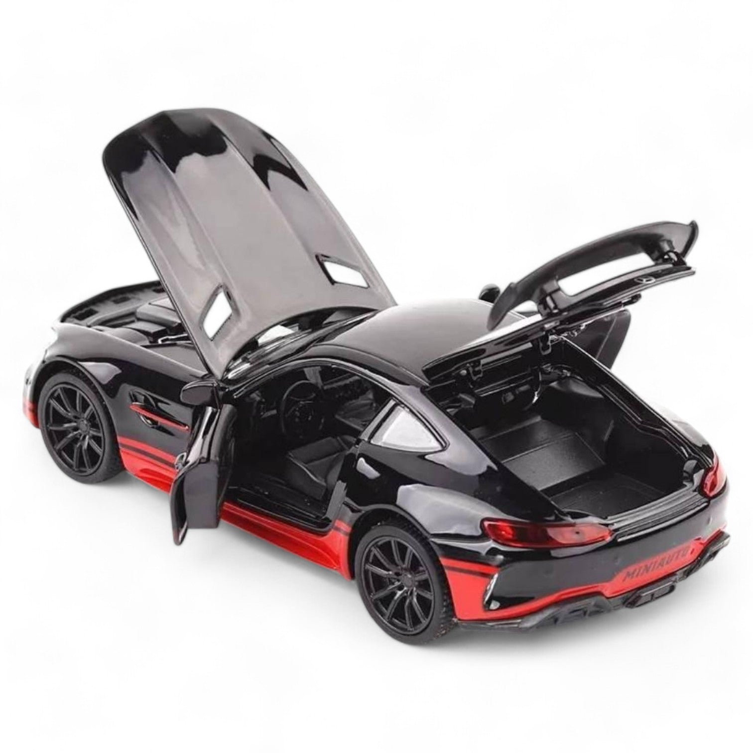 Die Cast Mercedes BENZ AMG GTR Pull Back Toy Car - Scale 1:24
