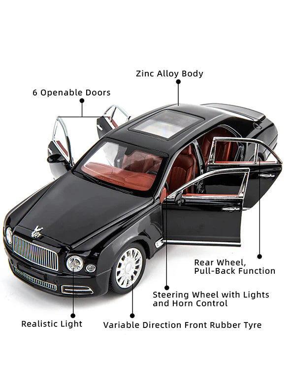 Bentley Mulsanne 1:18 diecast Scale Model Car - Big Size