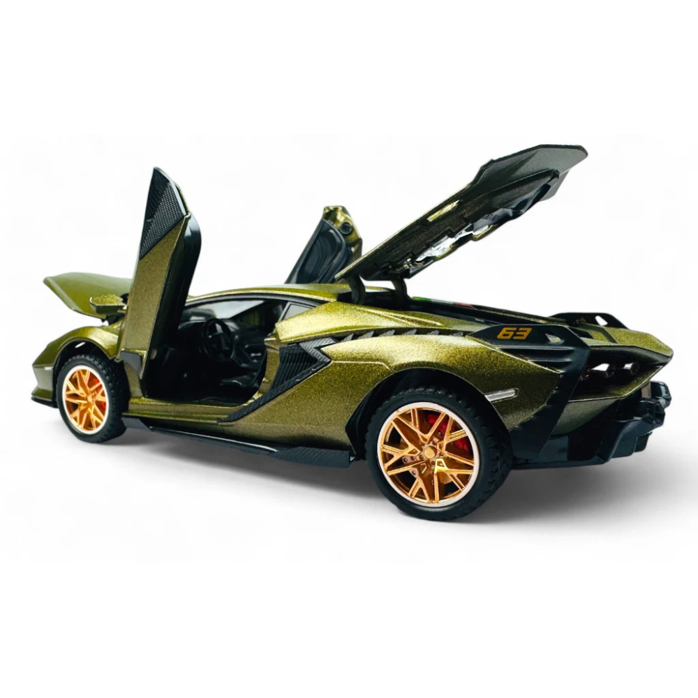 Lamborghini Sian 63 Metal Model Diecast Car - Scale 1:24
