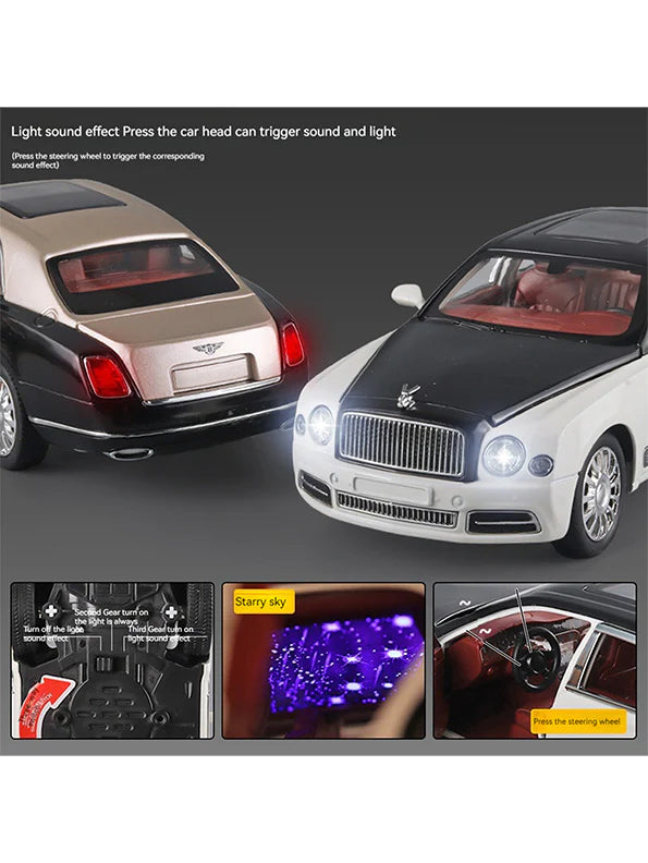 Bentley Mulsanne 1:18 diecast Scale Model Car - Big Size