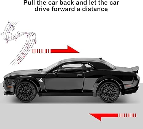Dodge Challenger SRT Demon V8 1:18 diecast scale model car - Big Size