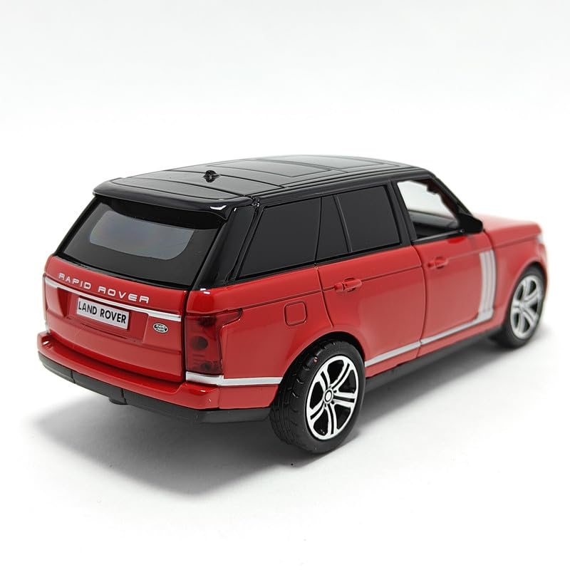 Range Rover SUV Diecast Car - Pull Back, Openable Doors & Lights - 1:24