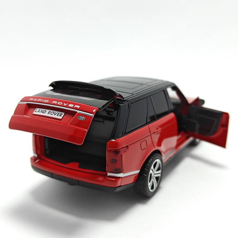 Range Rover SUV Diecast Car - Pull Back, Openable Doors & Lights - 1:24