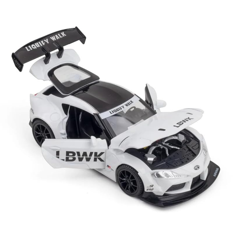 Toyota Supra GR LBWK 1:18 diecast scale model car collectible - Big Size