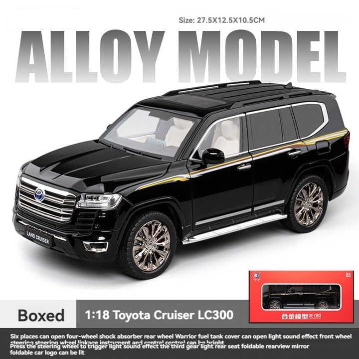 Toyota Land Cruiser LC300 GR Sport 1:18 diecast scale model  - Big Size