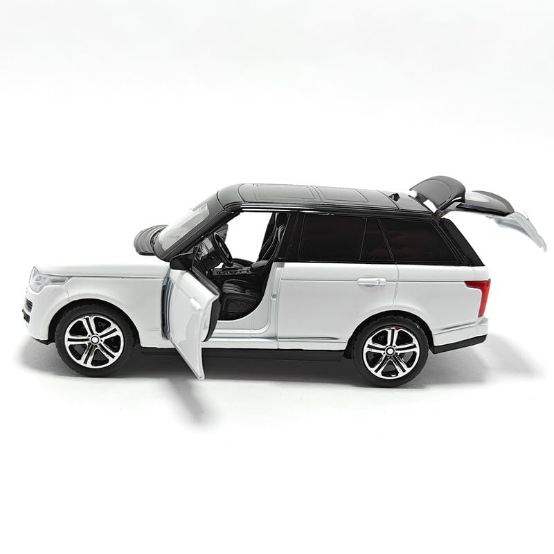 Range Rover SUV Diecast Car - Pull Back, Openable Doors & Lights - 1:24