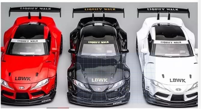 Toyota Supra GR LBWK 1:18 diecast scale model car collectible - Big Size