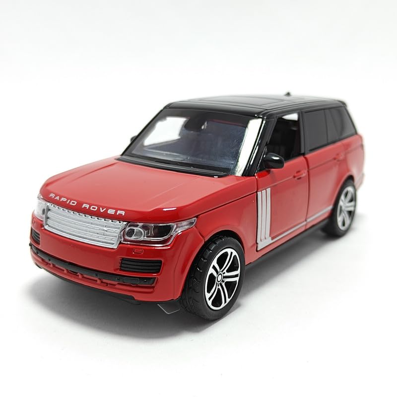 Range Rover SUV Diecast Car - Pull Back, Openable Doors & Lights - 1:24