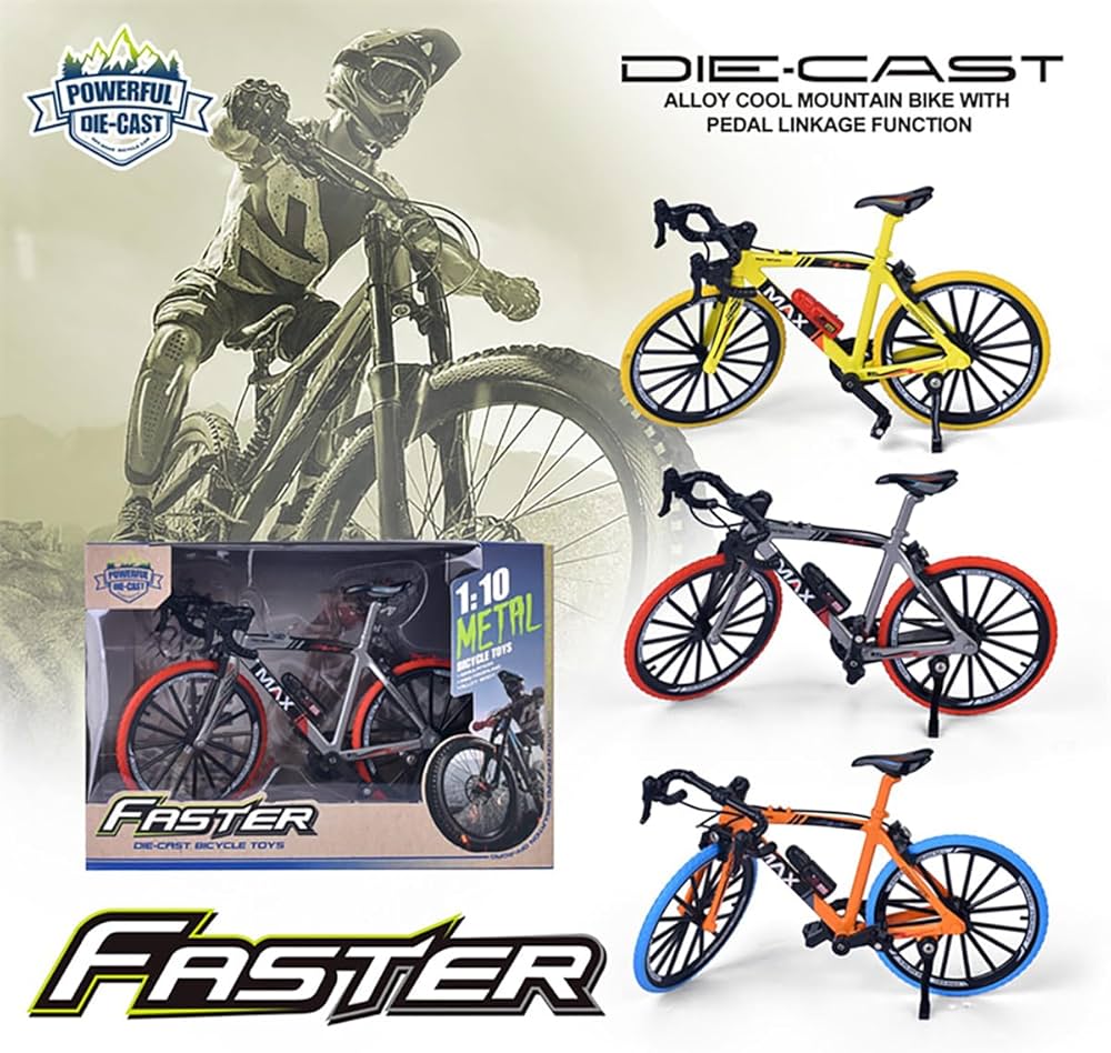 ToyWala Mini Racing Bike Model – 1:10 Scale Sports Bicycle Toy (Multiple Colors)