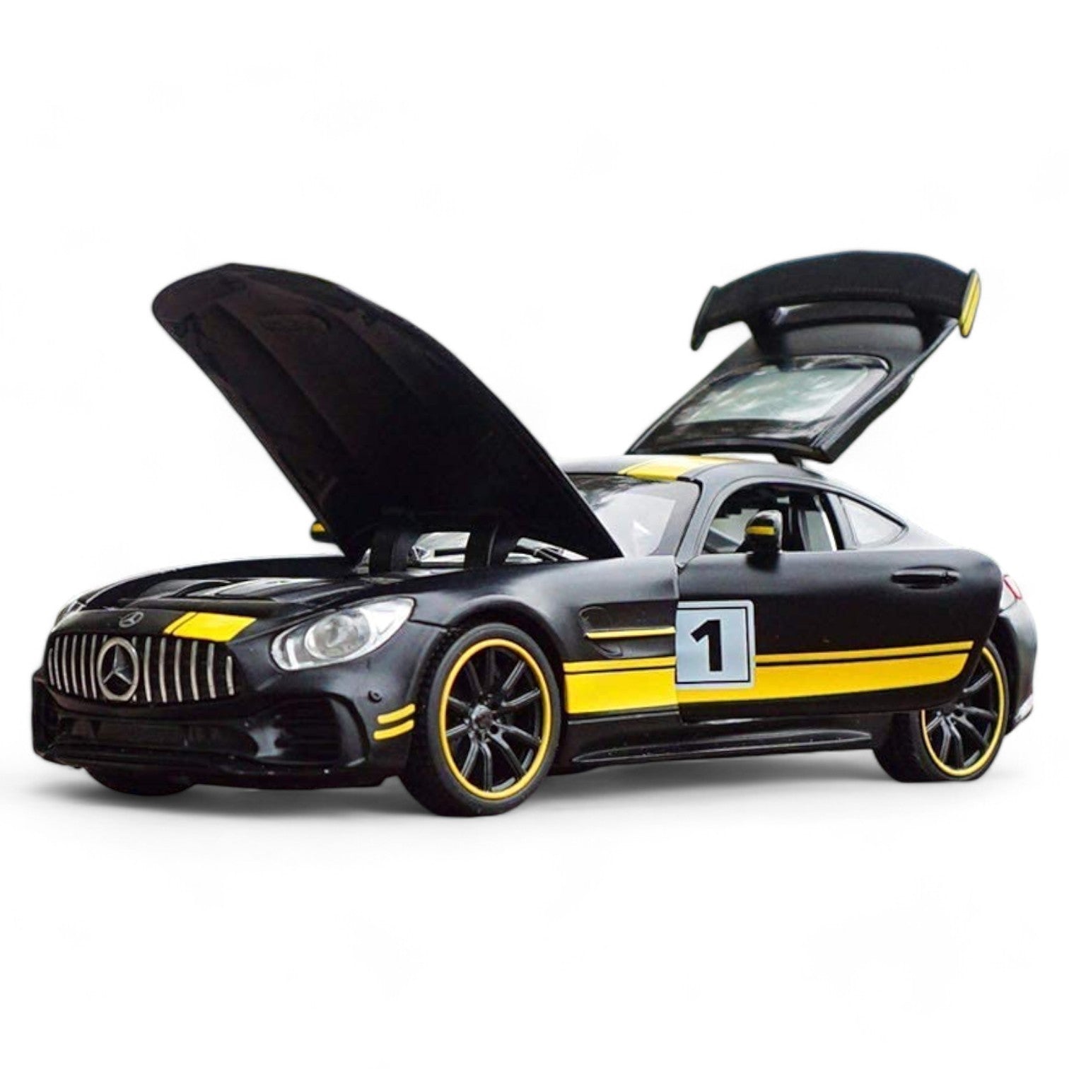 Die Cast Mercedes BENZ AMG GTR Pull Back Toy Car - Scale 1:24