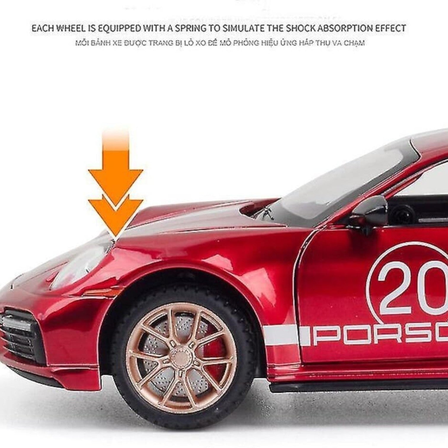 Porsche 911 Turbo S Model Metal Diecast Scale 1:24