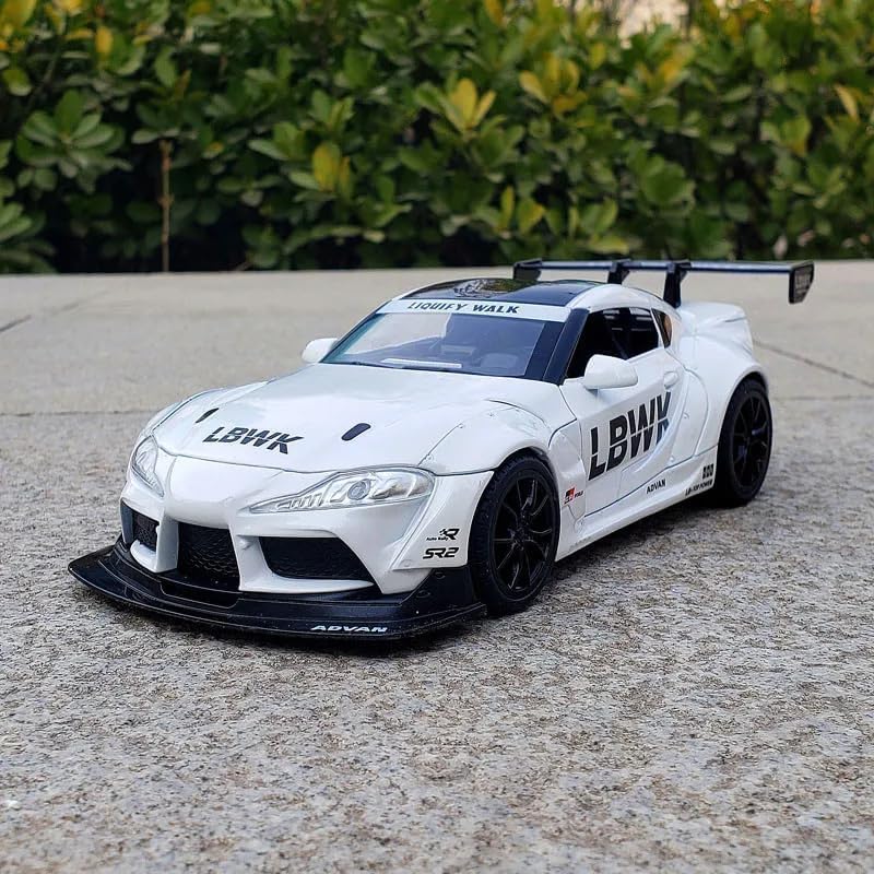 Toyota Supra GR LBWK 1:18 diecast scale model car collectible - Big Size