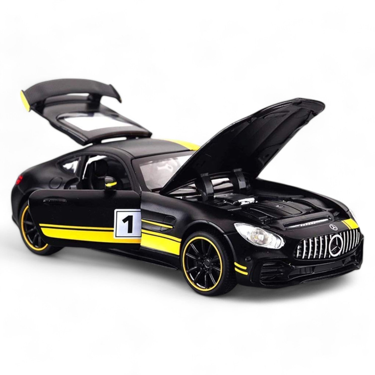 Die Cast Mercedes BENZ AMG GTR Pull Back Toy Car - Scale 1:24