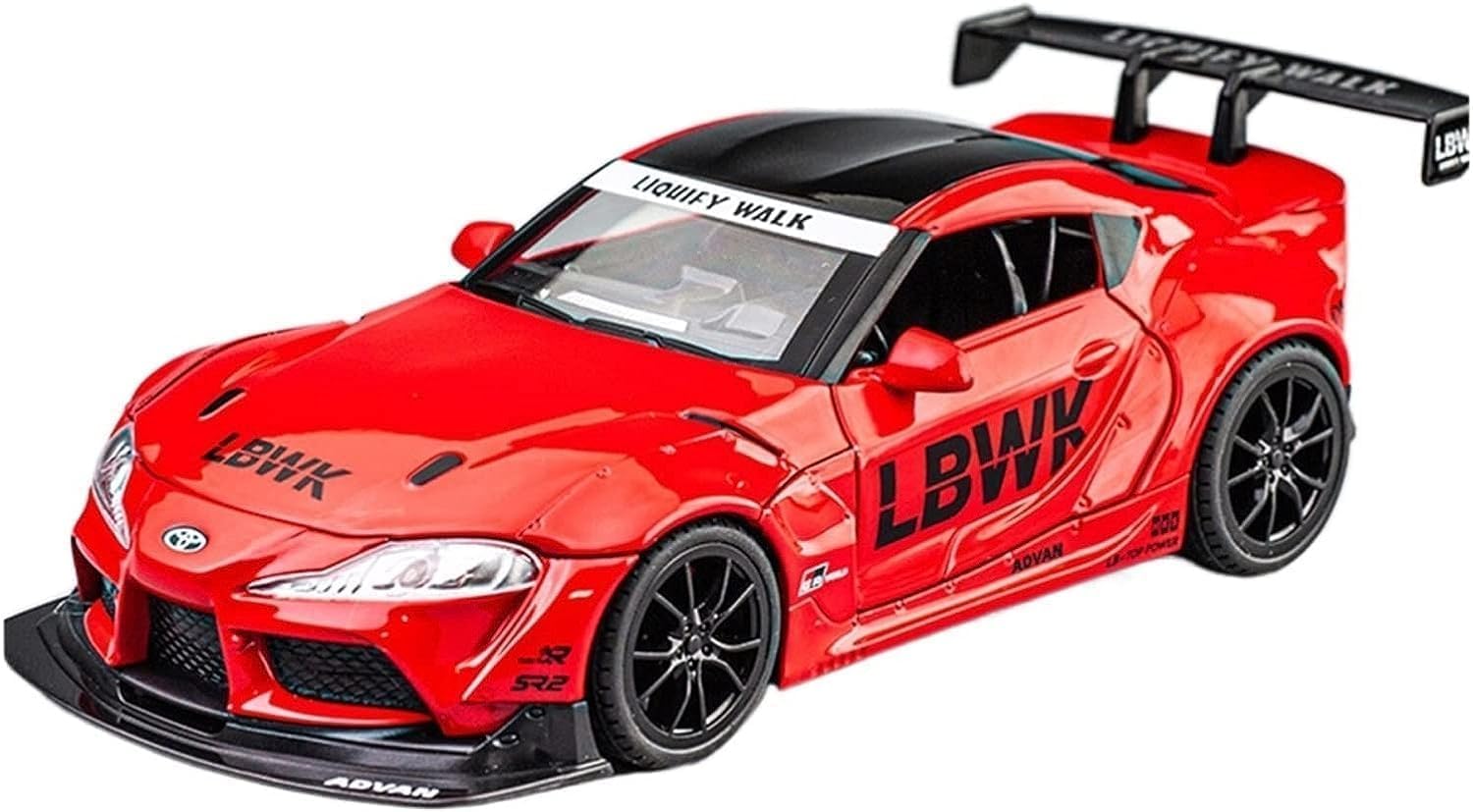 Toyota Supra GR LBWK 1:18 diecast scale model car collectible - Big Size