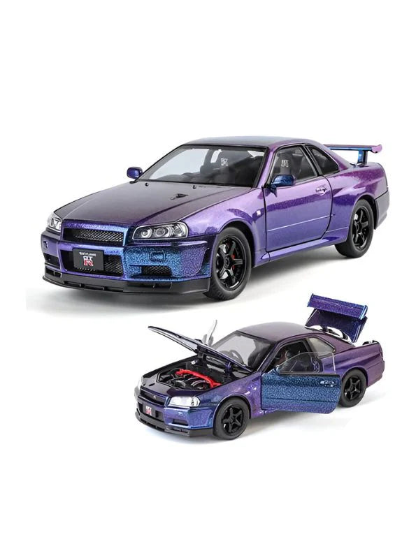 Nissan Skyline R34 GT-R diecast scale model 1:24