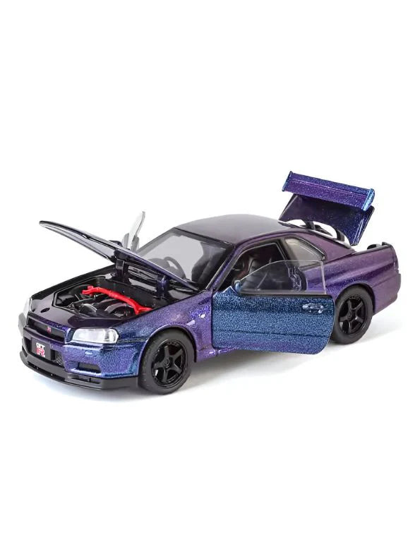 Nissan Skyline R34 GT-R diecast scale model 1:24