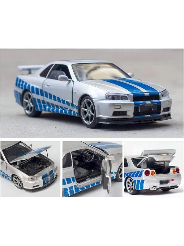 Nissan Skyline R34 GT-R diecast scale model 1:24
